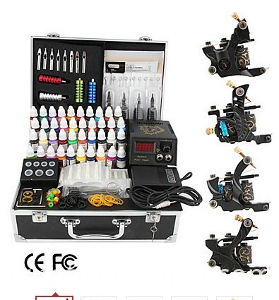 2014 Professional Three Tattoo Machines Tattoo Kit